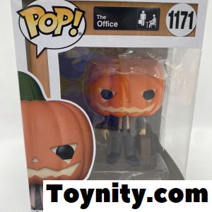 Dwight Schrute with Pumpkin Head